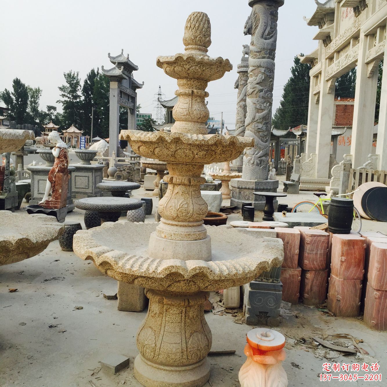 宁夏精美风水球石雕艺术品