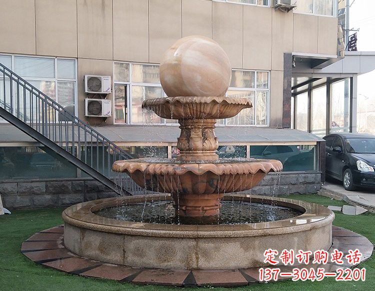 宁夏独特的风水球石雕