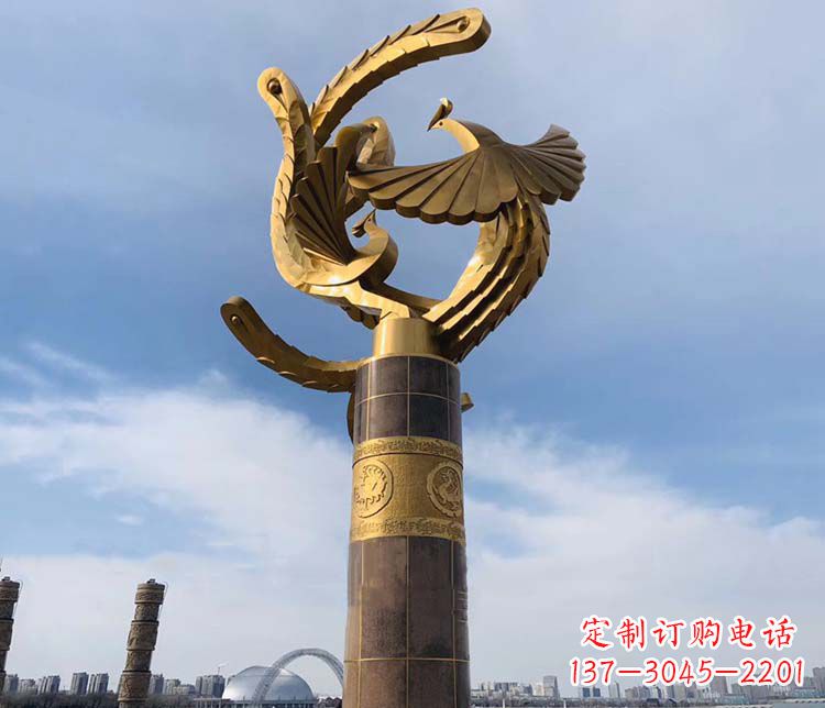 宁夏凤凰华表铜雕——精美绝伦的艺术品