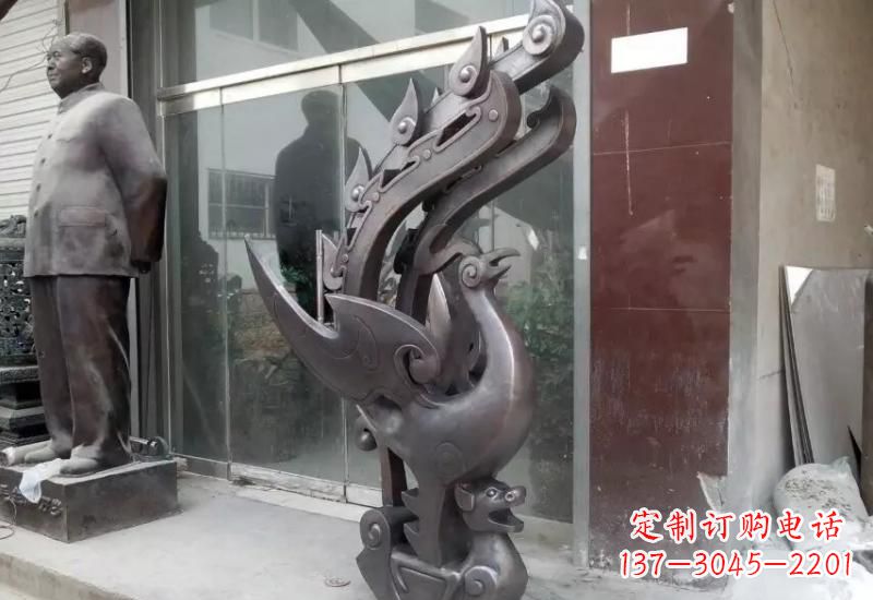 宁夏艺术级凤凰铜雕