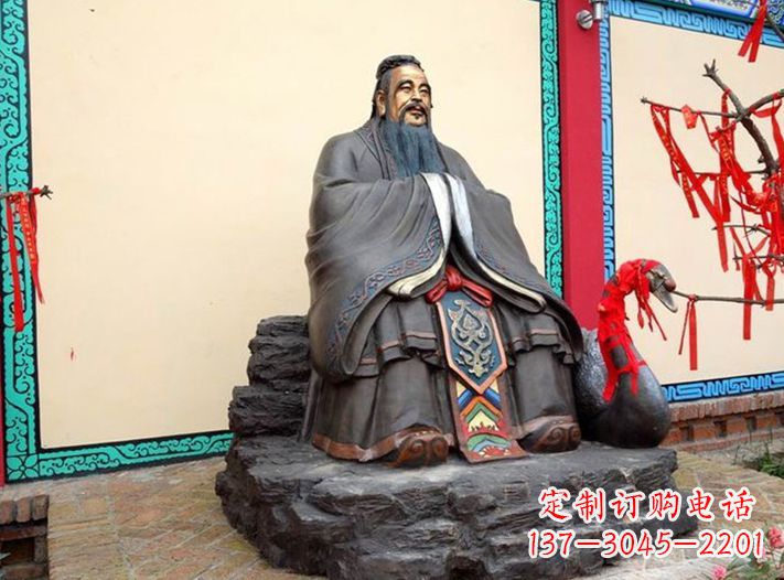 宁夏精美定制- 孔子雕塑