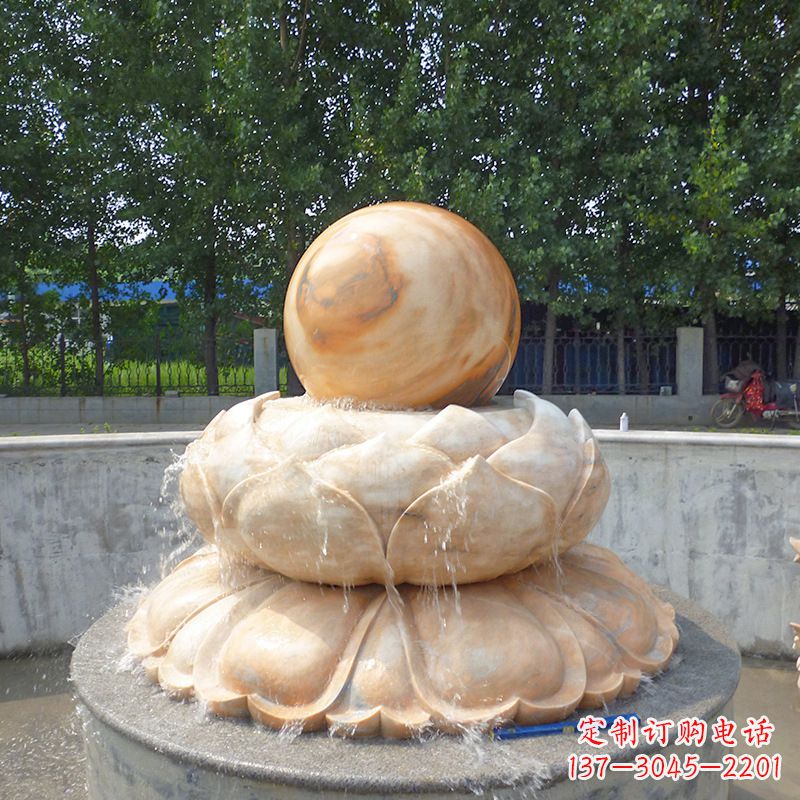 宁夏高档石制风水球雕塑让您的空间充满风水之力