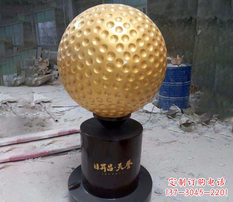 宁夏精致高尔夫球铜雕