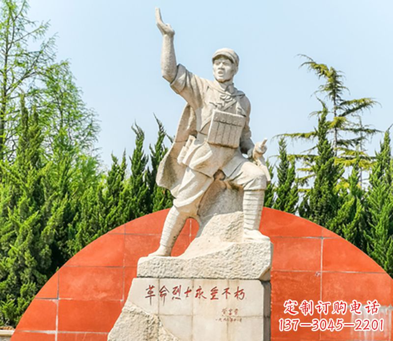 宁夏董存瑞石雕为共和国献身的英雄记忆