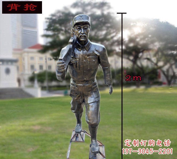 宁夏中领雕塑英勇勇士铜雕