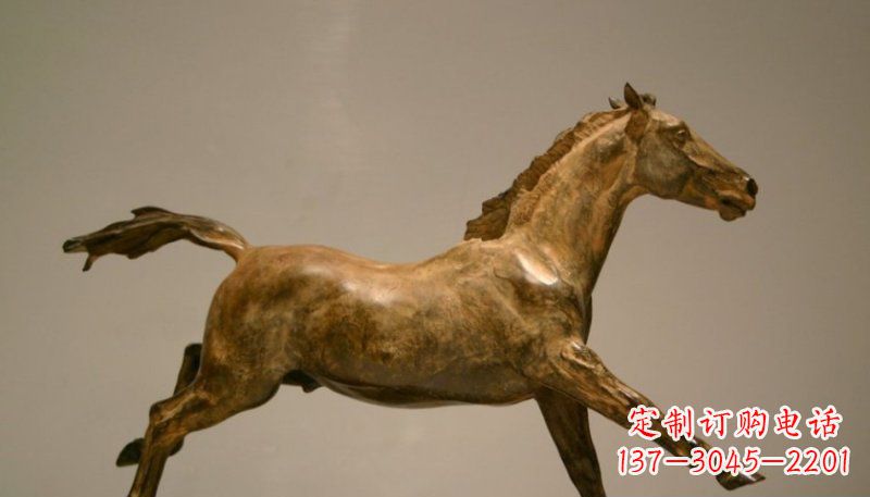 宁夏铜雕动物奔跑马