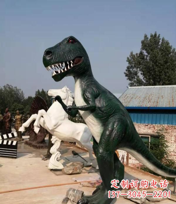 宁夏玻璃钢仿真恐龙雕塑