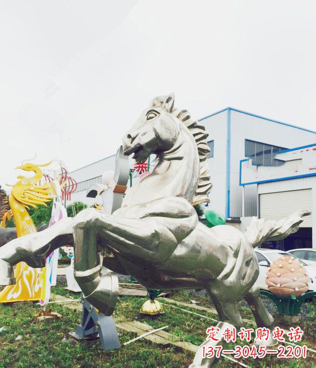 宁夏产品名称优雅的不锈钢雕塑——奔马