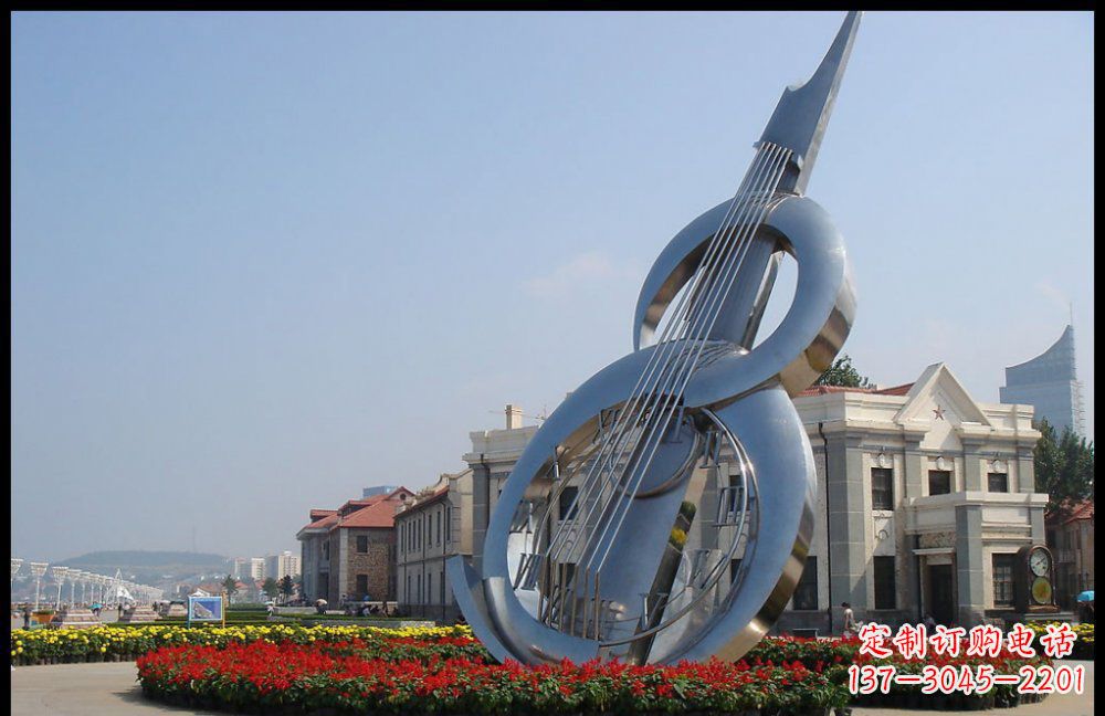 宁夏YFZD-001不锈钢抽象大提琴雕塑