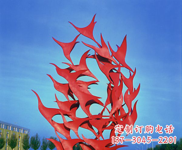 宁夏立体不锈钢大雁雕塑