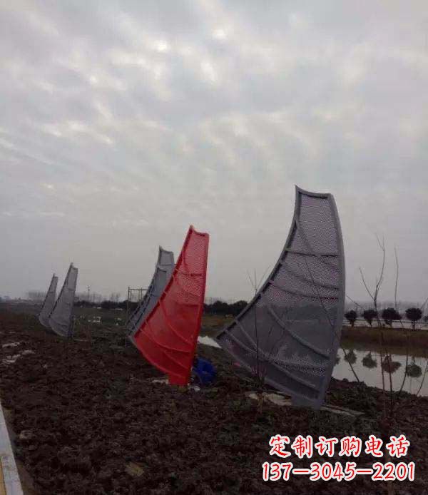 宁夏不锈钢抽象帆船雕塑