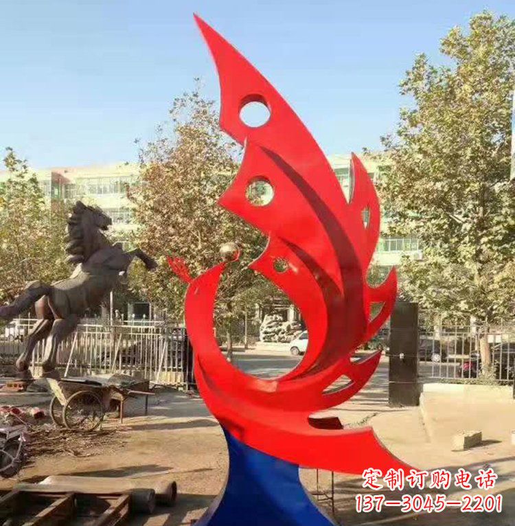 宁夏艺术精美的不锈钢凤凰雕塑