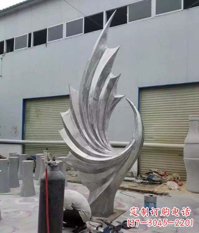 宁夏 不锈钢凤凰抽象雕塑