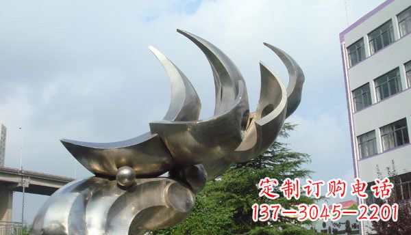 宁夏中领雕塑出品不锈钢海鸥雕塑