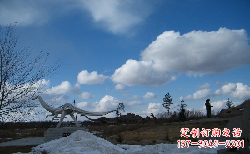 宁夏超大不锈钢动物恐龙雕塑