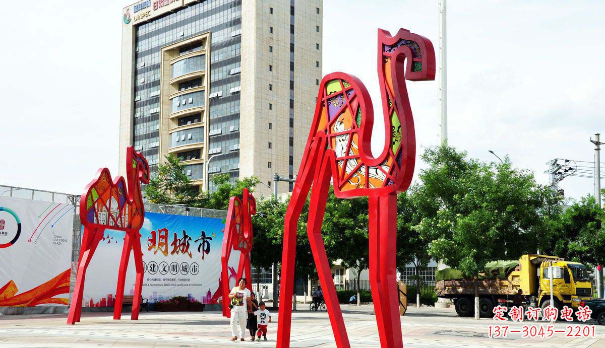 宁夏欣赏经典之美,拥有完美的高端骆驼雕塑