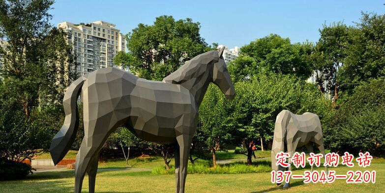 宁夏产品名称不锈钢动物抽象雕塑