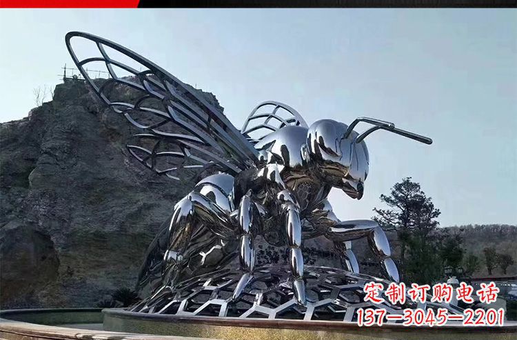 宁夏优雅活泼的不锈钢大型蚂蚁雕塑