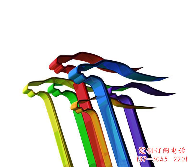 宁夏欣赏性强的不锈钢飞翔飘带景观雕塑