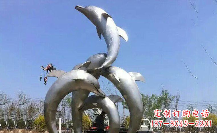 宁夏品质精美的不锈钢海豚雕塑