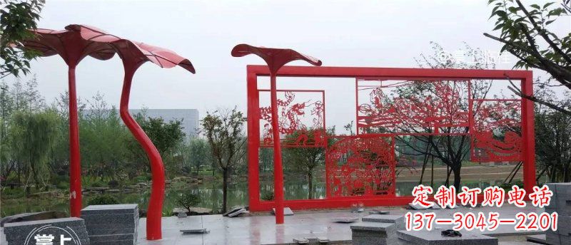 宁夏不锈钢龙凤雕塑