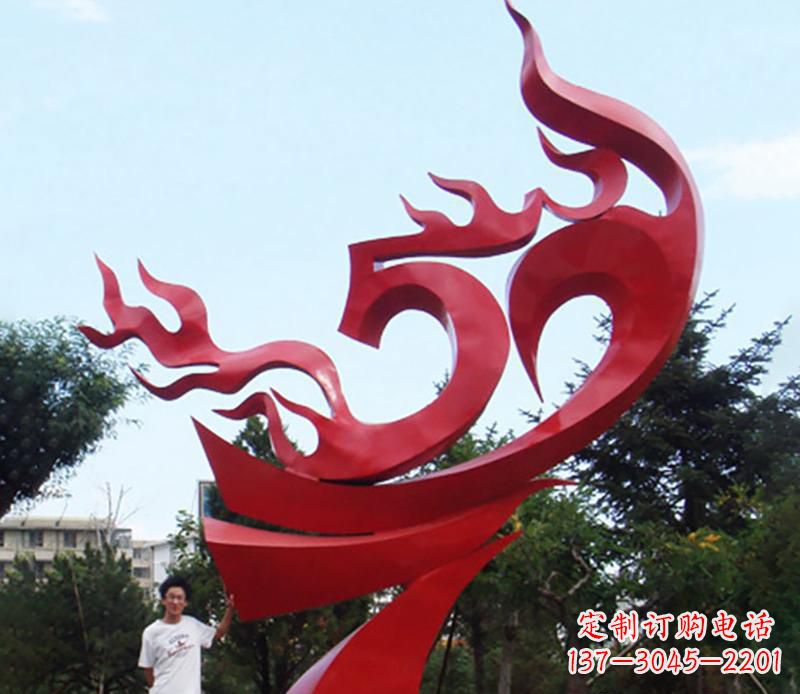 宁夏梦幻飘带景观雕塑