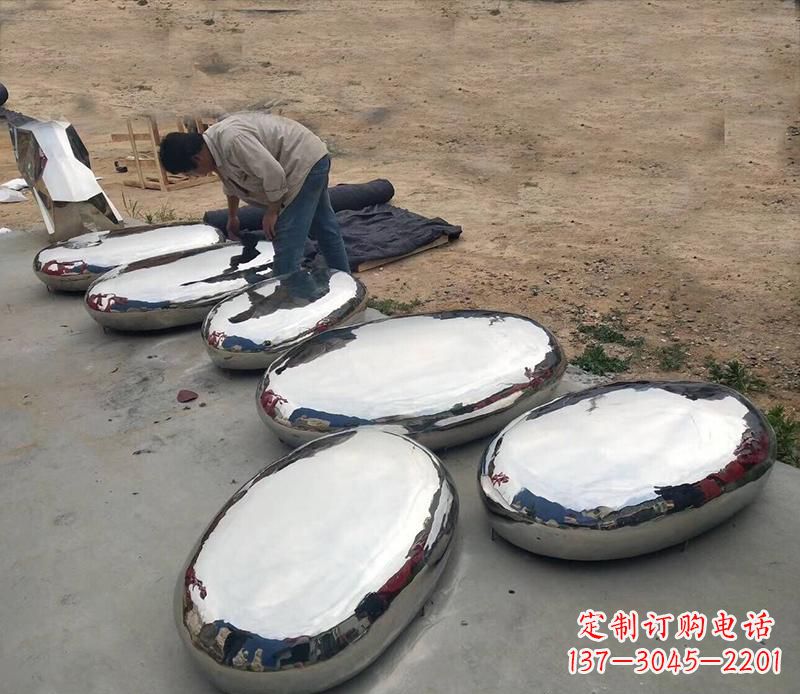 宁夏中领雕塑水滴形艺术雕塑