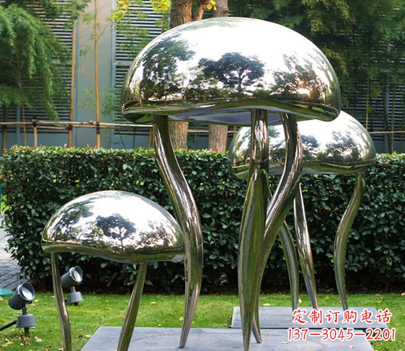 宁夏艺术水母不锈钢雕塑