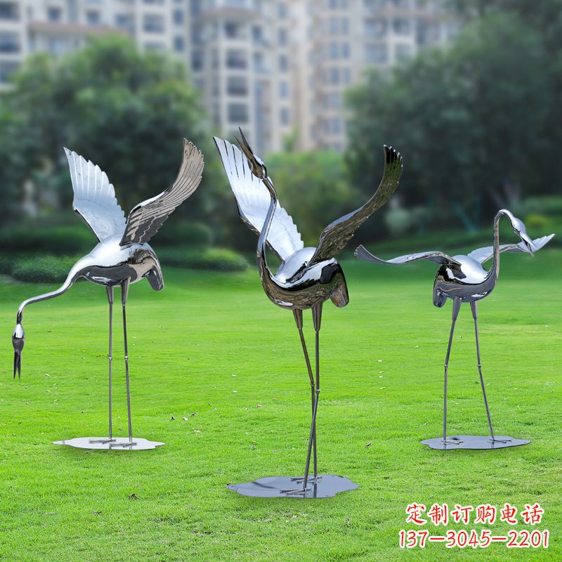 宁夏仙鹤摆件雕塑彰显传统文化之美