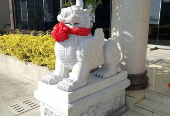 宁夏优雅的独角兽雕塑