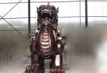 宁夏来自古老文化的獬豸铜雕