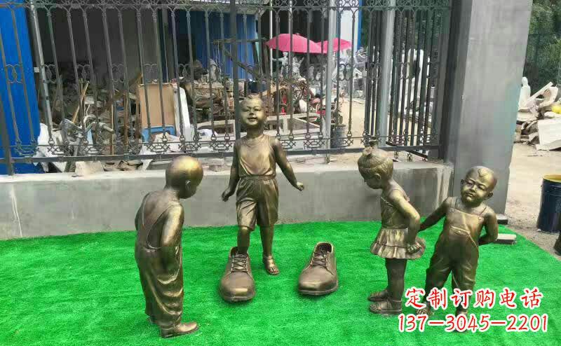 宁夏儿童铜雕——让孩子们的笑容更持久
