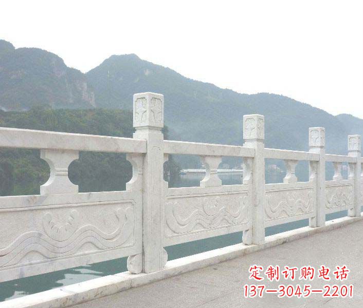 宁夏高品质公园大理石栏板景观石雕