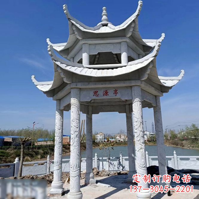 宁夏公园大理石凉亭