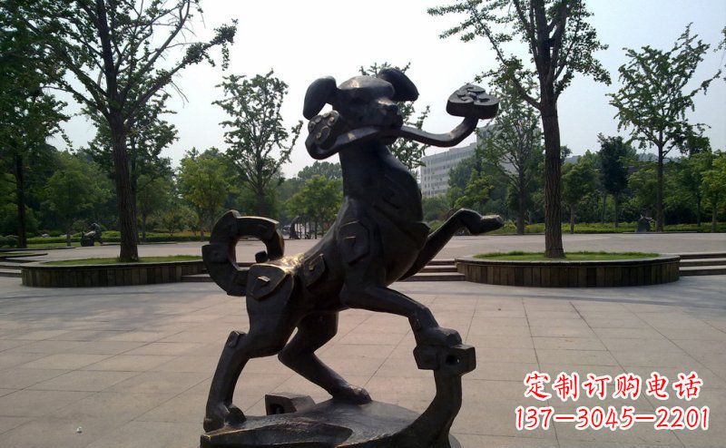 宁夏中领雕塑狗动物铜雕