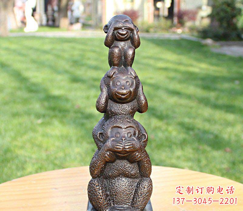宁夏高品质铜雕罗汉叠罗汉塑像