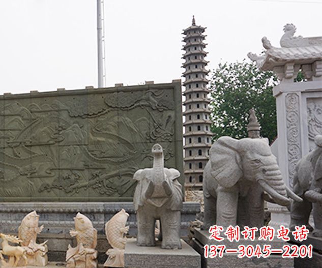 宁夏艺术级大象石雕
