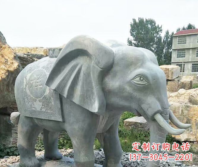 宁夏精美大象雕塑,装点你的公园