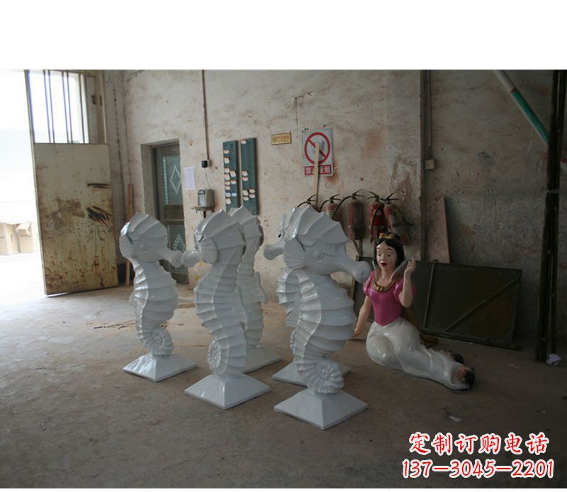 宁夏精美海马石动物雕塑