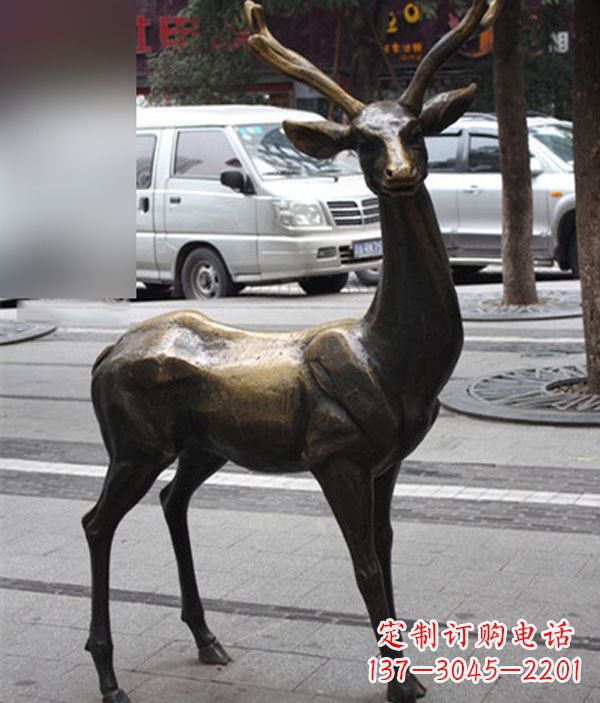宁夏高品质鹿铜雕塑,给室内外环境带来新气象