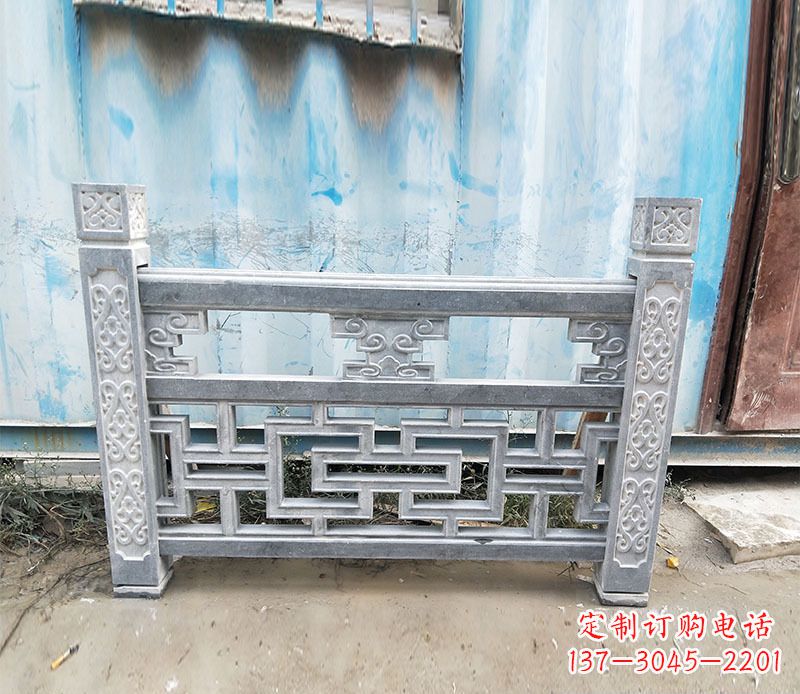 宁夏艺术精美的公园仿古石栏板雕刻