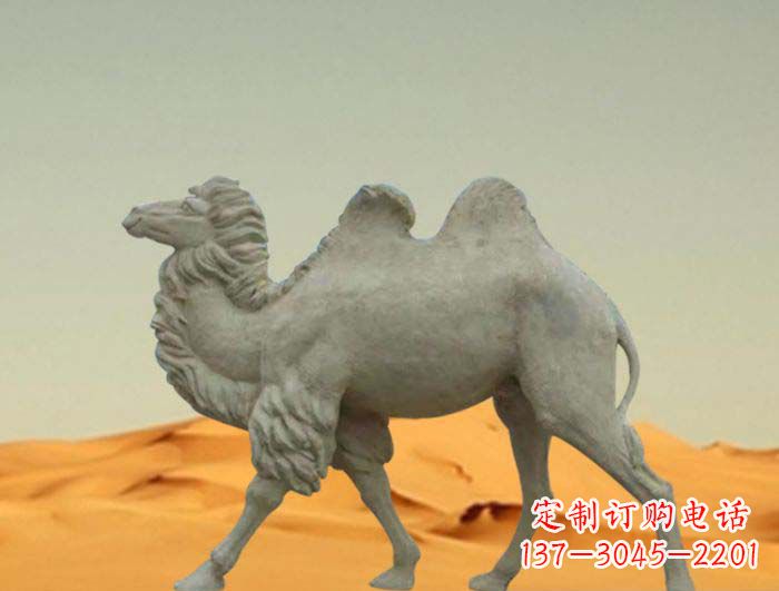 宁夏欣赏大自然的优美,惊叹于实用的骆驼雕塑