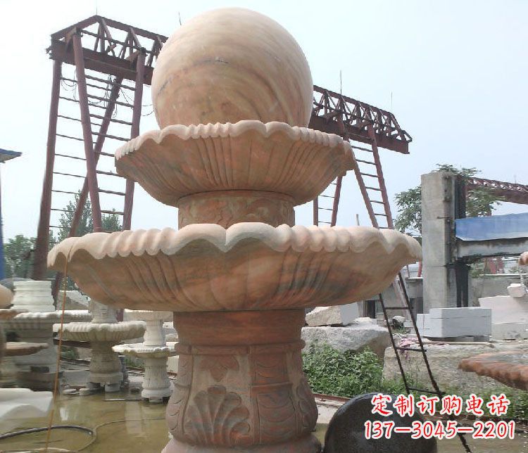 宁夏绚丽多彩的风水球雕塑