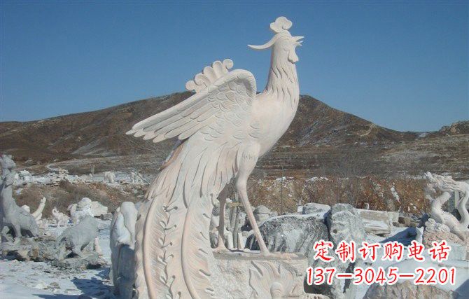 宁夏精美大型凤凰石雕