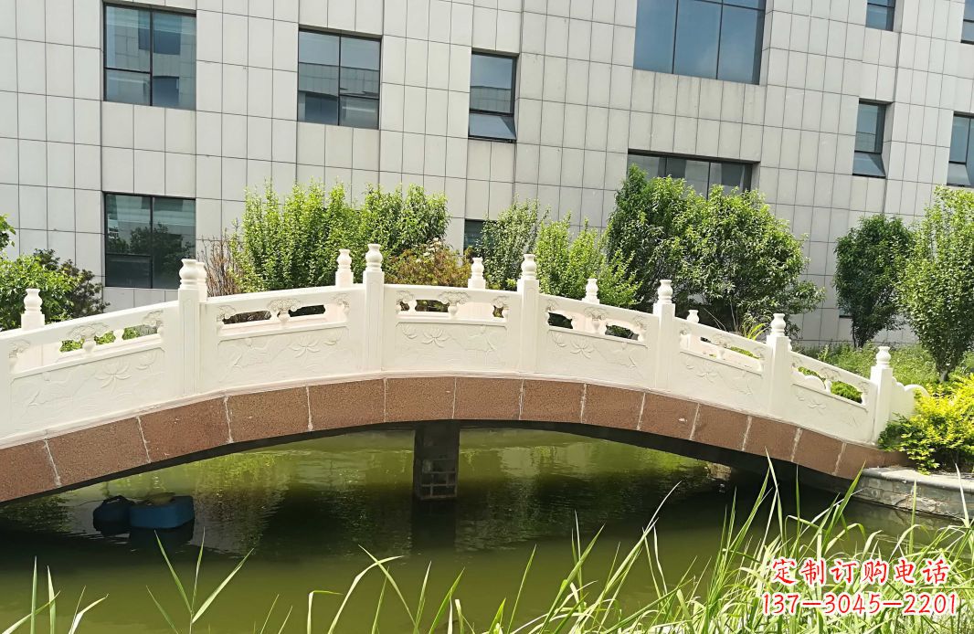 宁夏手工制作的汉白玉石拱桥雕塑