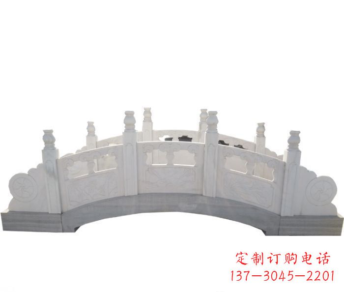 宁夏精美汉白玉石拱桥雕塑