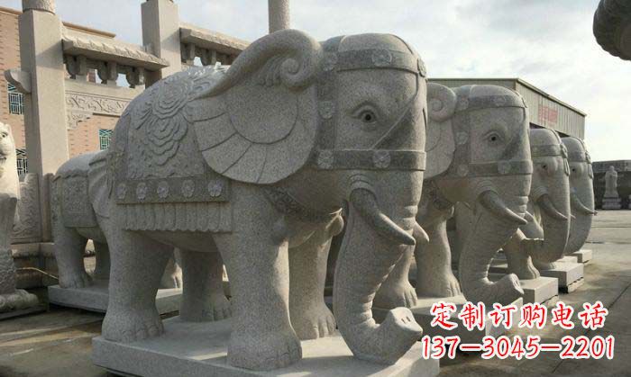 宁夏庄严雄伟的大象石雕