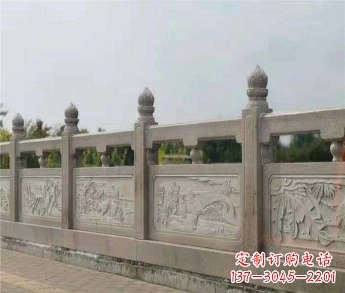 宁夏泰山大理石浮雕栏板雕塑