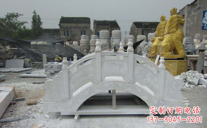 宁夏精美的大理石拱桥雕塑