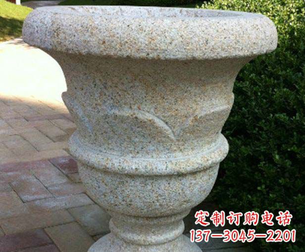 宁夏大理石花盆石雕,为您的景观添色彩